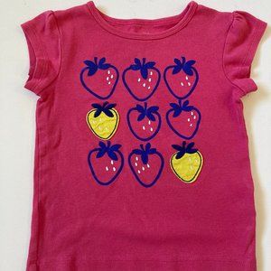 Carter's Pink Strawberry Short Sleeve shirt